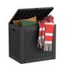Chic Crate - StormForce Compact 30Gal Deck Box - Waterproof Nano-Resin w/ SecureLatch Pro & SpaceSaver Design - Patio Furniture/Kids Toys Storage - 2 of 4