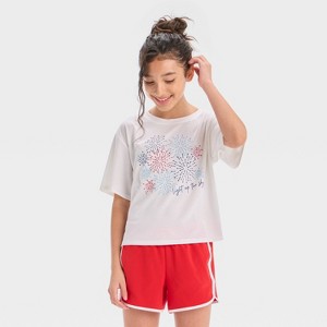 Girls' Short Sleeve T-Shirt - All In Motion™ - 1 of 4