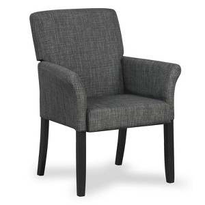 Costway Executive Guest Chair Accent Chair Arm Chair w/Rubber Wood Legs - 1 of 4