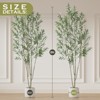 LOVMOR Olive Trees Artificial Indoor with Tall Pot, Natural Wood Trunk Treemote and Leaves, Fake Plant for Home Office Bedroom Decor 6FT 7FT 8FT - 3 of 4