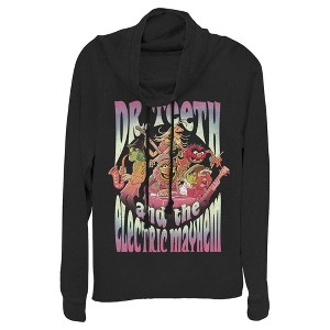Juniors Womens The Muppets Electric Mayhem Cowl Neck Sweatshirt - 1 of 4