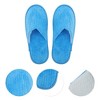 Unique Bargains Striped Coral Fleece Disposable Slippers 1 Pair - 3 of 4