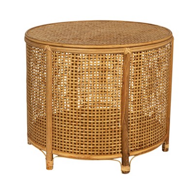 Storied Home 20" Round Accent Table Natural