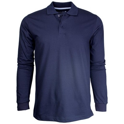 Marquis Men's Long Sleeve Slim Fit Polo Jersey
