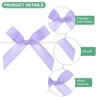 Unique Bargains Polyester Craft DIY Decorative Ribbon Twist Tie Bows 2.4x2.8" 100 Pcs - 2 of 4
