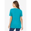 Woman Within Plus Size Perfect Crewneck Tunic - 3 of 4