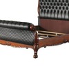 103" Queen Bed Dresden Bed PU and Cherry Oak - Acme Furniture: Luxurious Tufted Design, Leather Upholstery - 4 of 4
