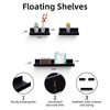 ChicFurnit Wall Shelf Set Floating Wood Shelves Invisible Brackets Hanging Shelf for Books Storage for Indoor Living Room, White, 2.36"*5.91"*1.97" - 2 of 4