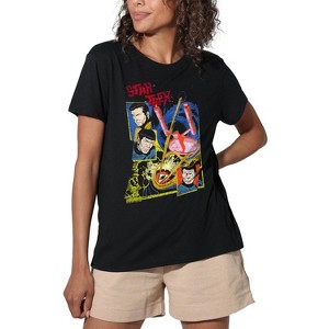 Women's Star Trek Eye Of The Storm Loose T-Shirt Black - 1 of 4