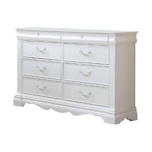 Acme Furniture 56" Estrella Dresser White Finish - 1 of 4