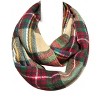 Wrapables Plaid Print Infinity Scarf and Beanie Hat Set, Red and Green Set - 4 of 4