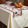 Unique Bargains Christmas Table Runner Christmas Tree and Reindeer Polyester Red White Green 71x14 Inch 1 Pc - 2 of 4
