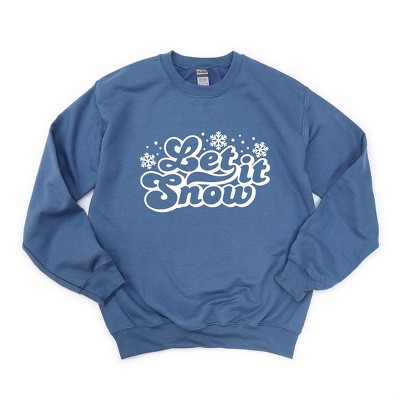 Simply Sage Market Women's Graphic Sweatshirt Retro Let It Snow