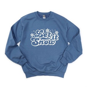 Simply Sage Market Women's Graphic Sweatshirt Retro Let It Snow - 1 of 4