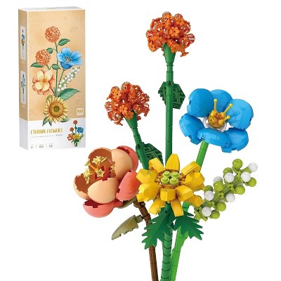 Acoinel Flower Building Kit, Building Block Set, Artificial Flowers Building Bricks for Gifts