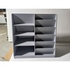 NicBex Kids Bookshelf with Toy Storage,4 Tier Bookcase with Bin Organizer,Storage Rack for Kids Room,Playroom,Nursery,Gray - 3 of 4
