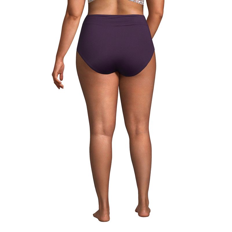 Lands' End Women's Tummy Control High Waisted Bikini Bottoms, 2 of 5