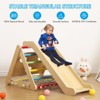 Open-Ended Wood Climber Set - 2-in-1 Developmental Triangle with Climbing Net & Slide - 4 of 4