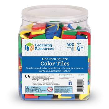 Learning Resources Square Color Tiles - 400pc