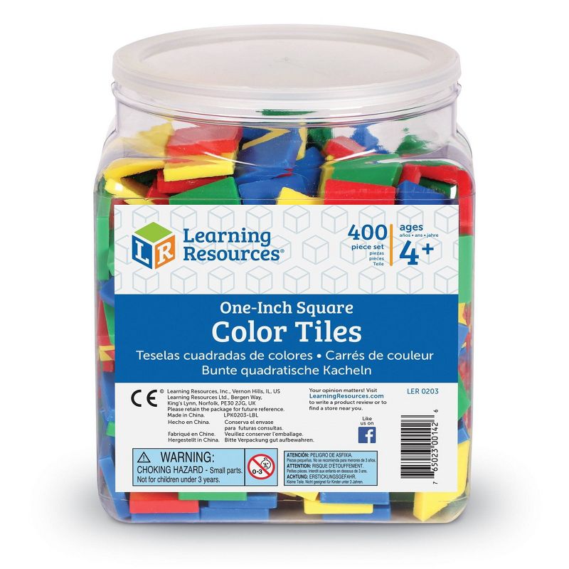Learning Resources Square Color Tiles - 400pc, 1 of 7