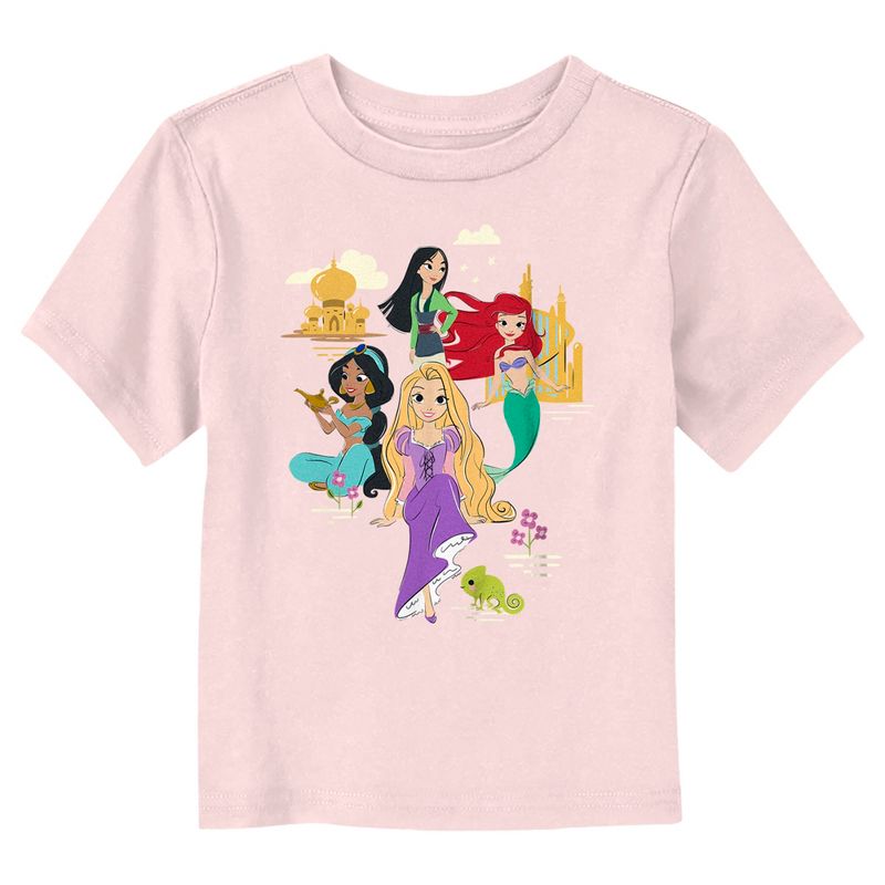 Toddler's Disney Cartoon Princesses T-Shirt, 1 of 4