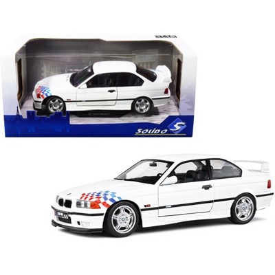 BMW E36 M3 Coupe Lightweight White with Graphics 1/18 Diecast Model Car by Solido