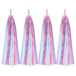 Unique Bargains Handlebar Tassel Grip Ribbon Decorations Scooter Bike Streamers 4 Pcs - 1 of 4