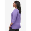 Jessica London Women's Plus Size Stretch Cotton Boatneck Tunic - 4 of 4