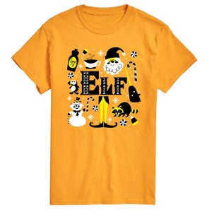 Men's - Elf - Logo And Santa Short Sleeve Graphic T-Shirt - 1 of 3