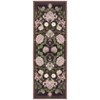 Washable Floral Botanical Rug Non Slip Low Pile Rug Soft Vintage Throw Floor Cover Foldable Indoor Carpet for Living Room Bedroom Playroom Kids Room - 4 of 4