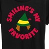 Women's - ELF - Christmas Family Set Smilings My Favorite Short Sleeve Graphic T-Shirt - image 2 of 4