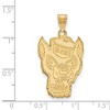 Black Bow Jewelry 10k Yellow Gold North Carolina State Wolfpack NCAA Extra Large Pendant - 2 of 3
