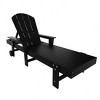 WestinTrends Malibu 3 Piece Adirondack Reclining Chaise Lounge With Arms & Wheels - 4 of 4