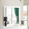 GlasFlength Decorative Wall Mirrors Contemporary Framed Mirror with Clean Elegant Design for Modern Living Spaces, White, 41"*1"*41" - 2 of 4