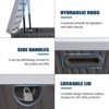 Aoodor 85 Gallon Deck Box, Outdoor Storage Box, Waterproof & Weather-Resistant Lockable, Patio Bench Storage Box for Cushion, Garden Tools - 4 of 4