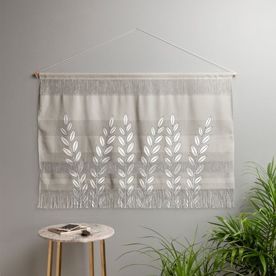 Mile High Studio Simply Folk Olive Branches Small Landscape Fiber Wall Hanging - Society6