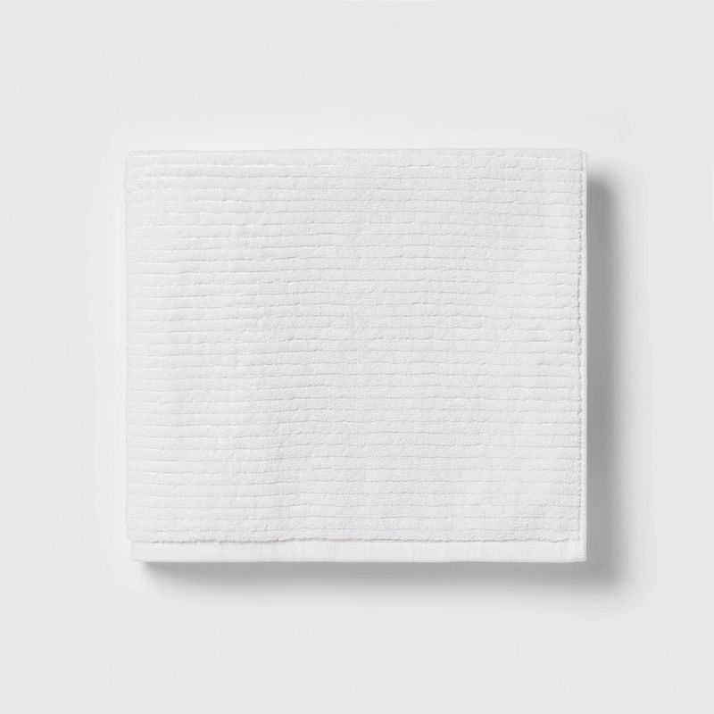 Quick Dry Ribbed Bath Towel Set - Threshold™, 4 of 13