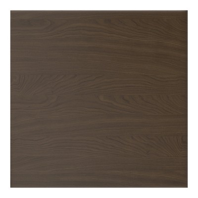 Modern Round Nesting Coffee Table Set in Sleek Brown Wood & Metal