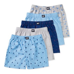 Lucky & Me Ryan Boys Woven Boxers Underwear (5-Pack) - 1 of 4
