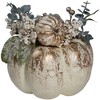 Northlight 9" White and Gold Pumpkins Fall Harvest Arrangement - 4 of 4