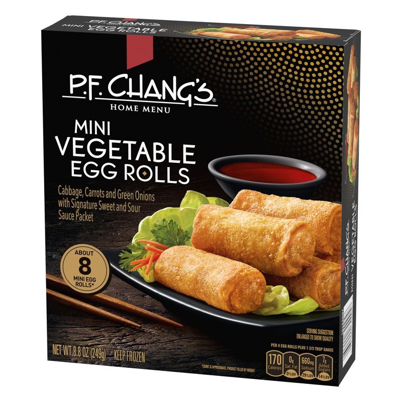 P.F. Chang&#39;s Frozen Home Menu Vegetable Mini Egg Rolls - 8ct/8.8oz, 4 of 8