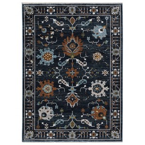 Oriental Weavers Keira KEI08 Navy / Rust Indoor Area Rug - 3'3" x 5' - 1 of 4