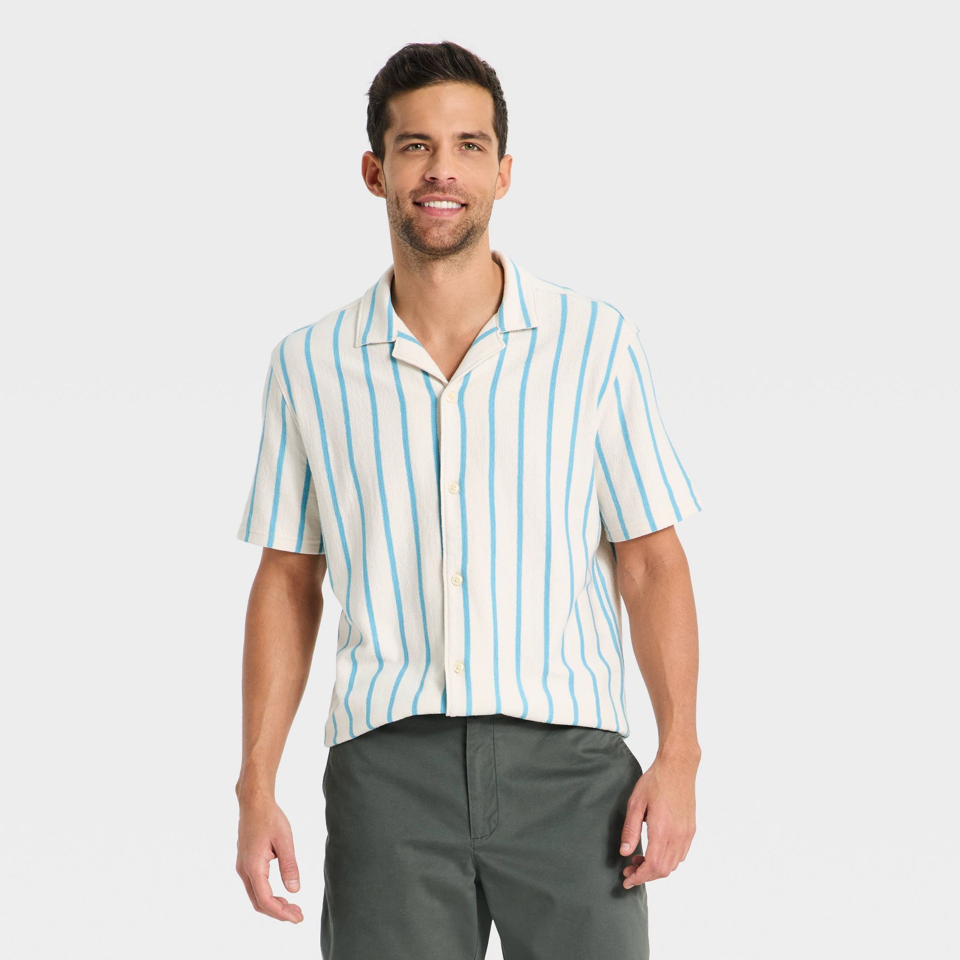 Men's Vintage Knit Camp Polo Shirt - Goodfellow & Co™