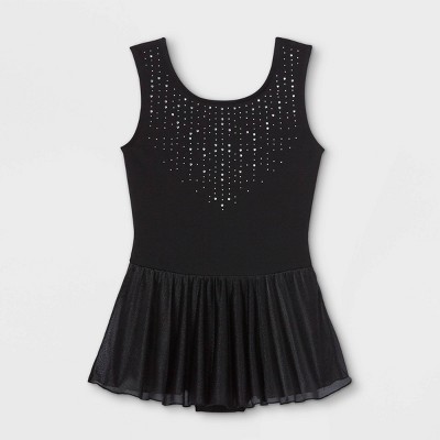 Girls' Dancewear Tank Leotard with Skirt - Cat & Jack™ Black S