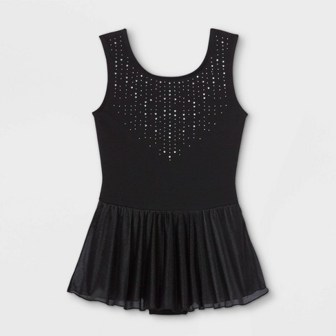 Girls' Ballet Skirted Leotard - Black - Decathlon