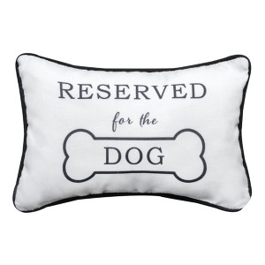 Small Pet Quote Pillow 12.5"x8.5" Cotton Dog-Themed Word Design by Manual Woodworkers & Weavers - 1 of 3