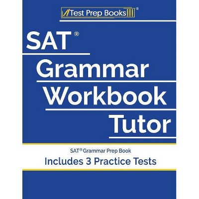 SAT Grammar Workbook Tutor - by  Test Prep Books (Paperback)