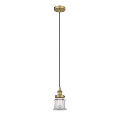 Canton - 1 Light Mini Pendant In Industrial Style-9.25 Inches Tall and 5.25 Inches Wide