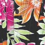 black multi fun floral