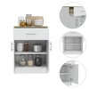 Okak Pantry Organizer Cabinet, Storage Cabinet with One Drawer, Two Interior Shelves, Cabinet for Enterway, Living Room, White - 3 of 4